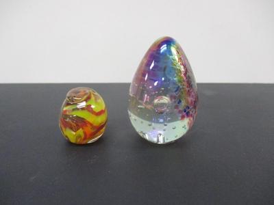 Multi Color Glass Paperweights