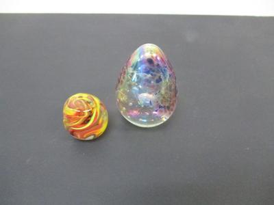 Multi Color Glass Paperweights