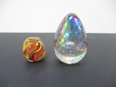 Multi Color Glass Paperweights