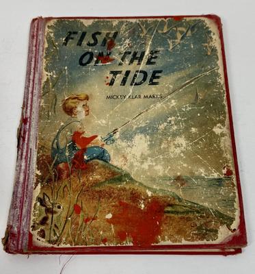 Old Library copy of Fish on the Tide by Mickey Klar Marks 1956