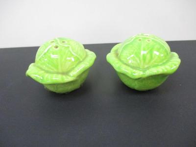 Vintage Cabbage Head Salt & Pepper Shakers