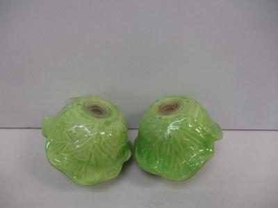 Vintage Cabbage Head Salt & Pepper Shakers