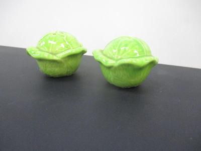 Vintage Cabbage Head Salt & Pepper Shakers
