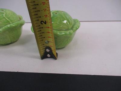 Vintage Cabbage Head Salt & Pepper Shakers