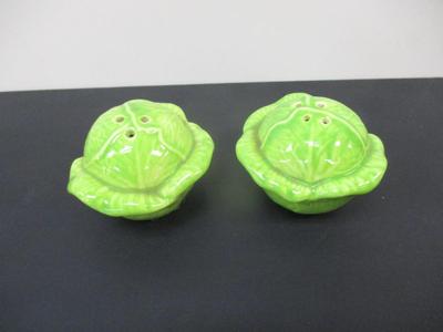 Vintage Cabbage Head Salt & Pepper Shakers