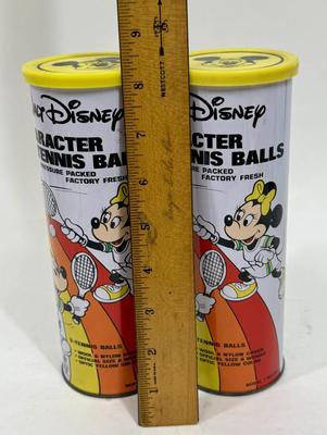 Vintage Walt Disney Character Tennis Balls ORIGINAL CONDITION - SEALED! 2 CANS!