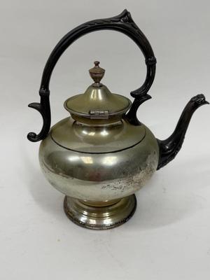 Vintage Silver on Copper Tea Kettle Tea Pot