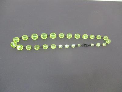 Uranium Glass Beaded Necklace