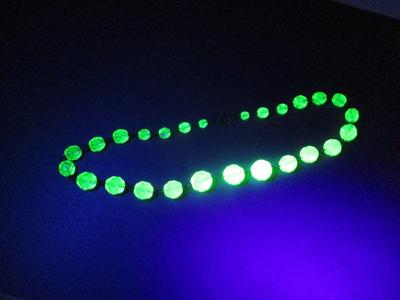 Uranium Glass Beaded Necklace