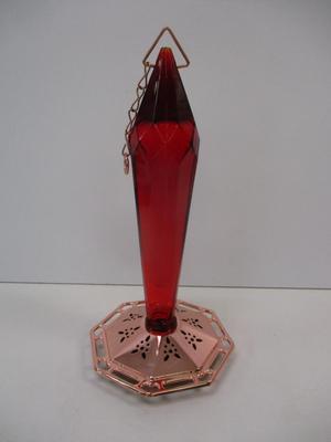 Elegant Glass Hummingbird Feeder