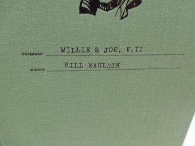 Willie & Joe The WWII Years Bill Mauldin
