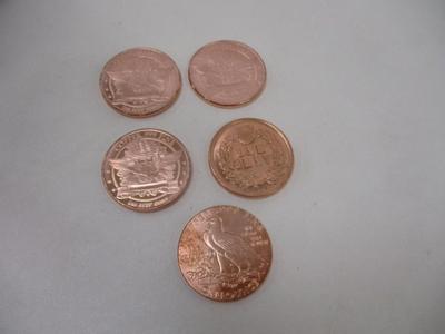 Native American Copper .999 Fine Rounds Choice 1
