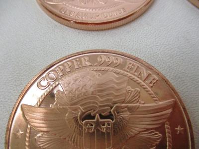 Native American Copper .999 Fine Rounds Choice 1