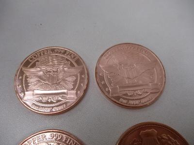 Native American Copper .999 Fine Rounds Choice 1