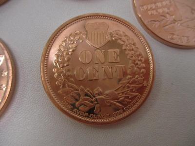 Native American Copper .999 Fine Rounds Choice 2