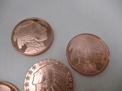 Native American Copper .999 Fine Rounds Choice 2