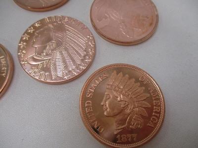 Native American Copper .999 Fine Rounds Choice 2
