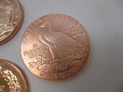 Native American Copper .999 Fine Rounds Choice 2
