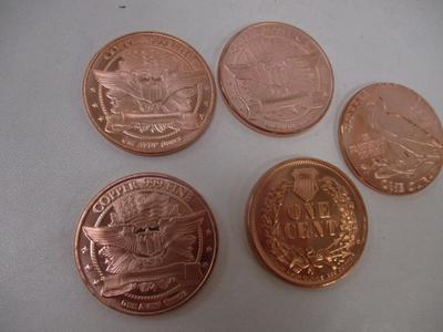 Native American Copper .999 Fine Rounds Choice 2
