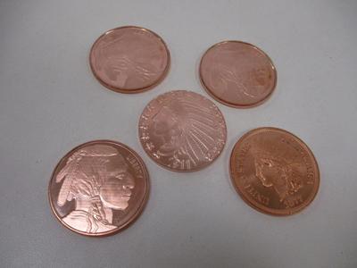 Native American Copper .999 Fine Rounds Choice 2