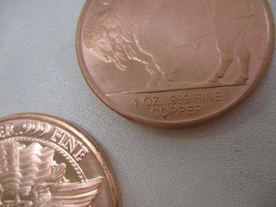 Native American Copper .999 Fine Rounds Choice 3