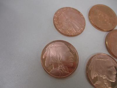Native American Copper .999 Fine Rounds Choice 3