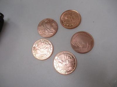 Native American Copper .999 Fine Rounds Choice 3