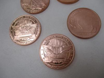 Native American Copper .999 Fine Rounds Choice 3