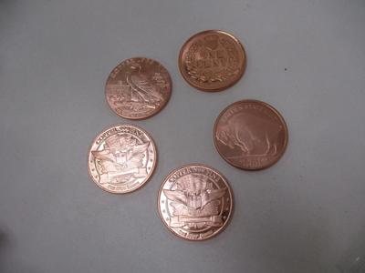 Native American Copper .999 Fine Rounds Choice 3