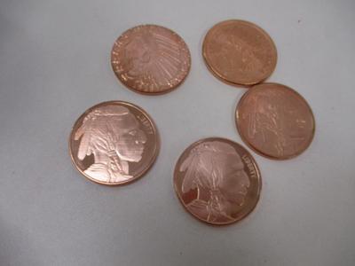 Native American Copper .999 Fine Rounds Choice 3
