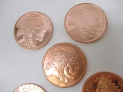 Native American Copper .999 Fine Rounds Choice 4