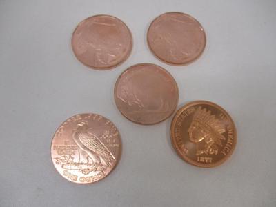 Native American Copper .999 Fine Rounds Choice 4
