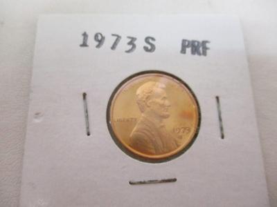 1973 S PRF Penny Coin