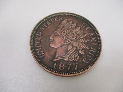 United States Of America 1877 3" One Cent Novelty Coin Choice 1