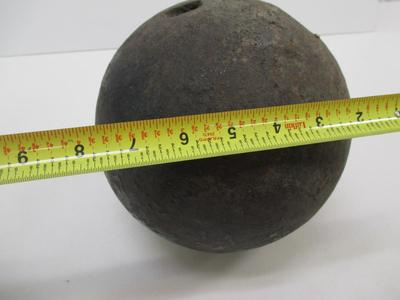 8" Cannon Ball Shell Approx 44 Pounds