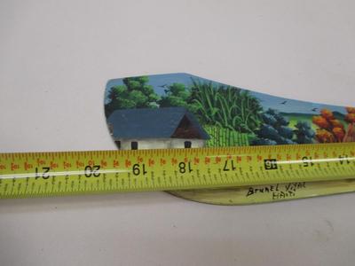 Machete Art, Hand Painted By Brunel Vital, Authentic Haitian Machete