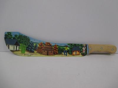 Machete Art, Hand Painted By Brunel Vital, Authentic Haitian Machete