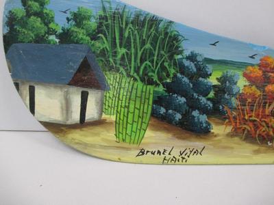 Machete Art, Hand Painted By Brunel Vital, Authentic Haitian Machete