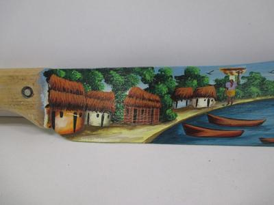 Machete Art, Hand Painted By Brunel Vital, Authentic Haitian Machete