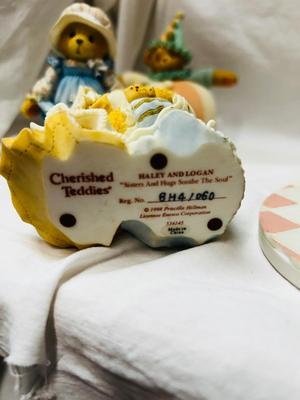 CHERISHED TEDDIES WITH PLATFORM AND MONTEFIORI WEDDING COUPLE