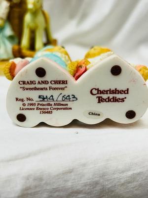 CHERISHED TEDDIES WITH PLATFORM AND MONTEFIORI WEDDING COUPLE