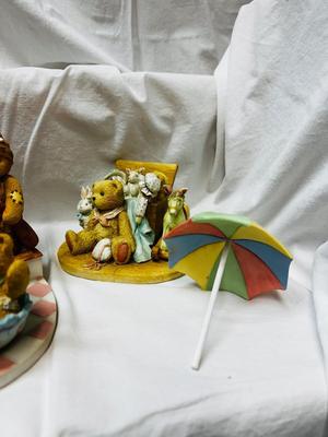 CHERISHED TEDDIES WITH PLATFORM AND MONTEFIORI WEDDING COUPLE