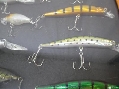 Fishing Lures Mounted In Shadow Box