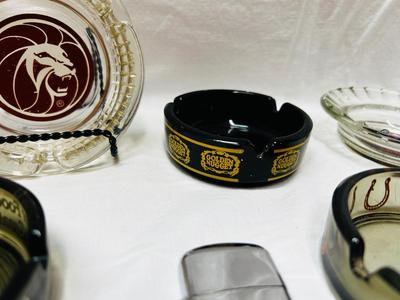 VINTAGE CASINO ASHTRAYS AND LIGHTERS