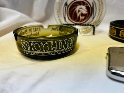 VINTAGE CASINO ASHTRAYS AND LIGHTERS