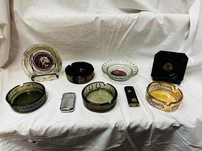 VINTAGE CASINO ASHTRAYS AND LIGHTERS