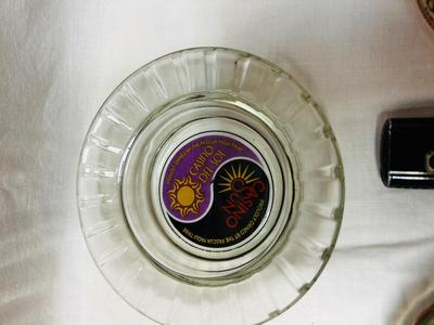 VINTAGE CASINO ASHTRAYS AND LIGHTERS