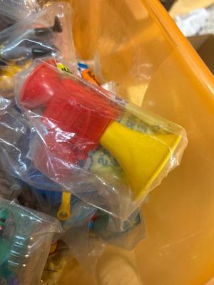 SO MANY HAPPY MEAL TOYS IN PACKAGES