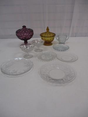 Glass Candy Dishes & Serving Plates