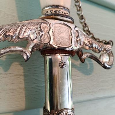 LOT 315: Antique Masonic Knights Templar Ceremonial Sword